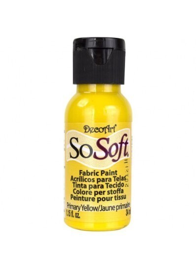 DecoArt SoSoft Fabric Paint - PRIMARY YELLOW