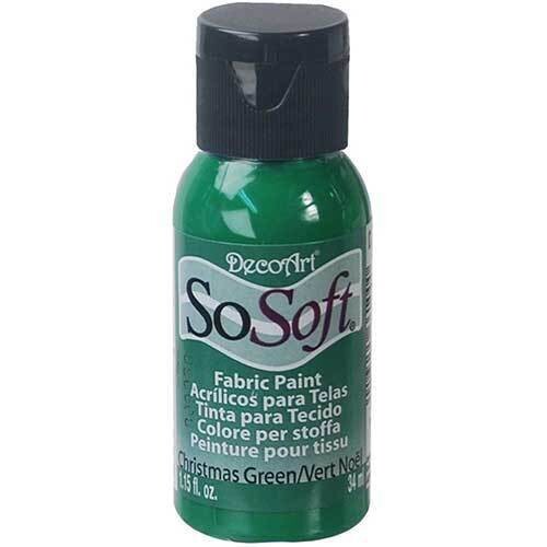 DecoArt SoSoft Fabric Paint - CHRISTMAS GREEN