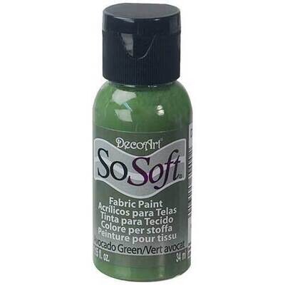 DecoArt SoSoft Fabric Paint - AVOCADO GREEN