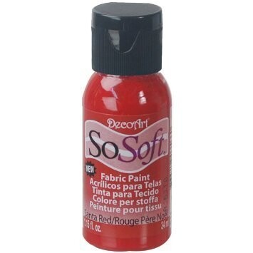 DecoArt SoSoft Fabric Paint - SANTA RED