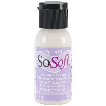 DecoArt SoSoft Fabric Paint - TRANSPARENT MEDIUM