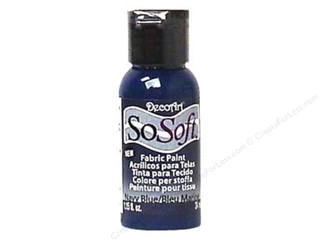 DecoArt SoSoft Fabric Paint - NAVY BLUE