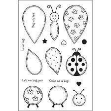 Woodware Crafts Acrylic Stamp Set - BUILD A BUG