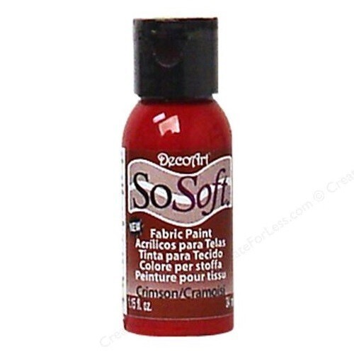 DecoArt SoSoft Fabric Paint - CRIMSON