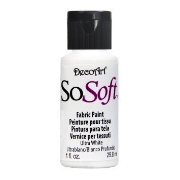 DecoArt SoSoft Fabric Paint - ULTRA WHITE