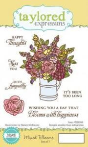 Taylored Expressions - Mixed Blooms Stamp Set