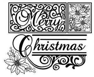 Stamps by Sue Wilson   &quot;MERRY CHRISTMAS&quot;  UMS160 **LESS thank Half Price**