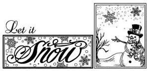 Stamps by Sue Wilson   &quot;LET IT SNOW&quot;  UMS160