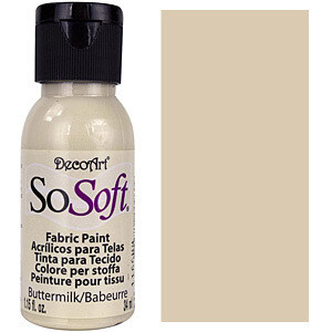 DecoArt SoSoft Fabric Paint - BUTTERMILK