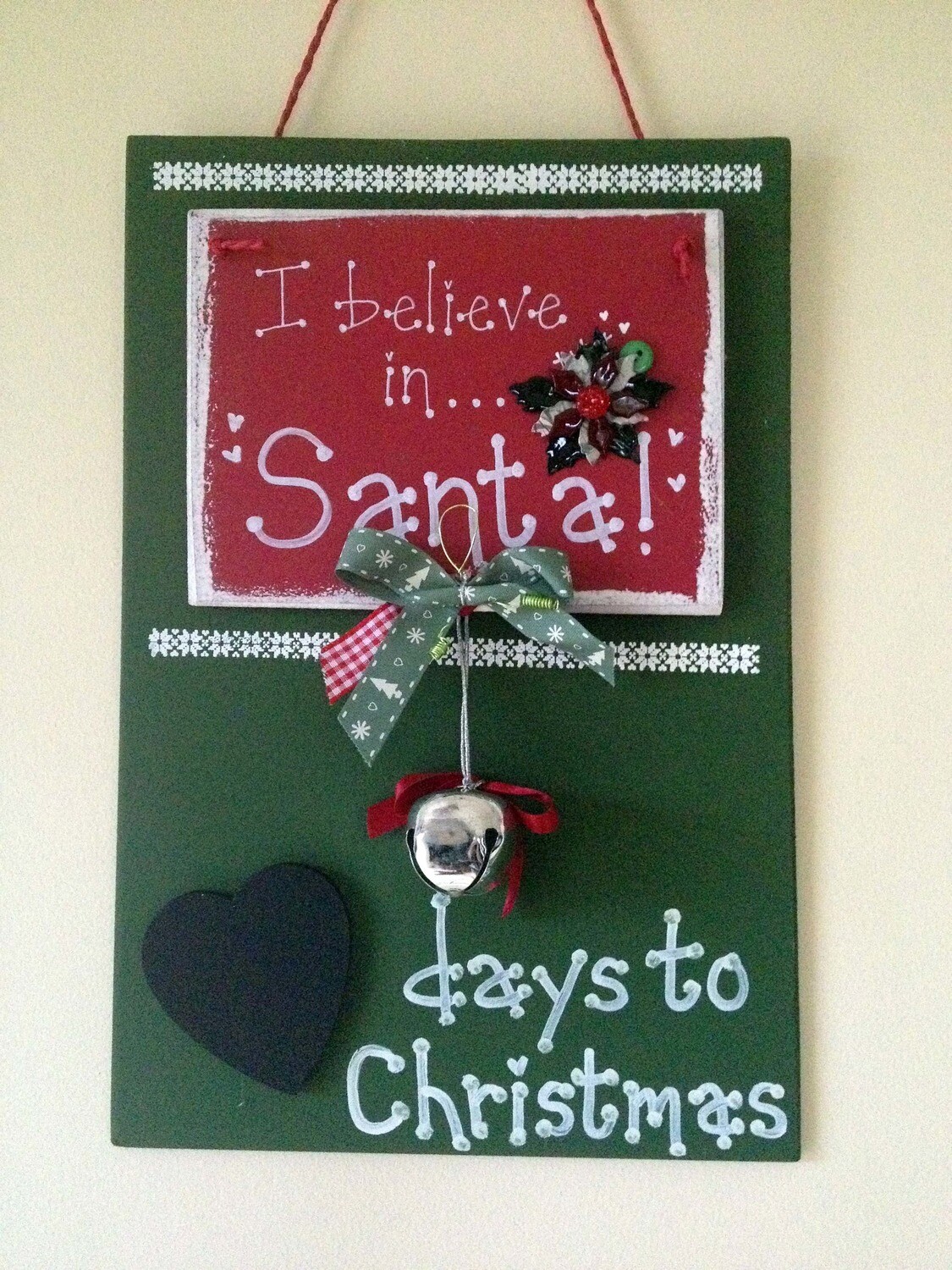 I Believe Christmas Countdown Sign