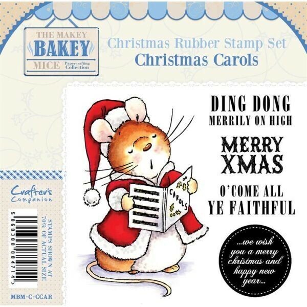 Makey Bakey Mice Christmas Stamp &quot;CHRISTMAS CAROLS&quot; **HALF PRICE**