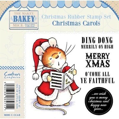 Makey Bakey Mice Christmas Stamp &quot;CHRISTMAS CAROLS&quot; **HALF PRICE**