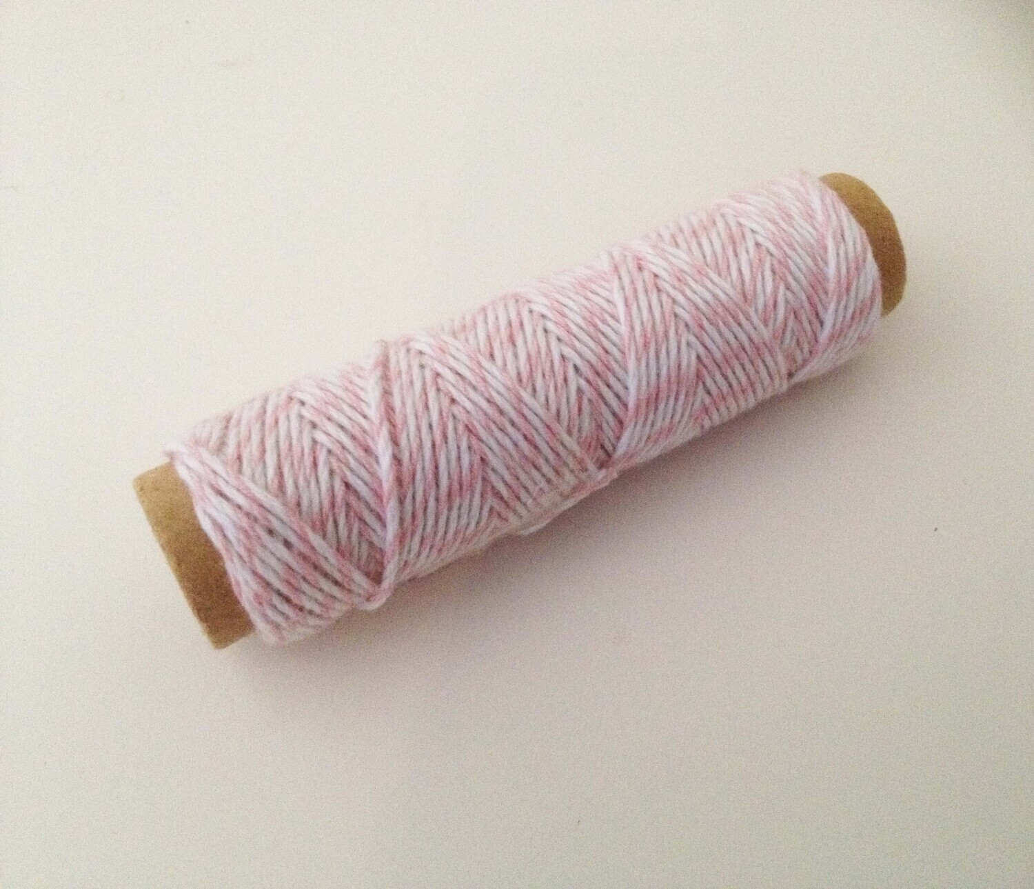 Bakers Twine - Pastel Pink &amp; White 20 yards
