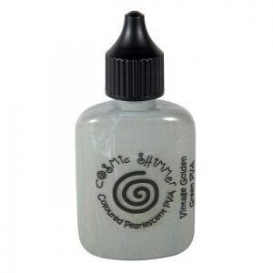 Cosmic Shimmer Pearl PVA Glue - Vintage Golden Green **Half Price**