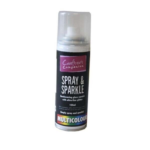 Spray &amp; Sparkle Multicolour Glitter Varnish by Crafter&#39;s Companion