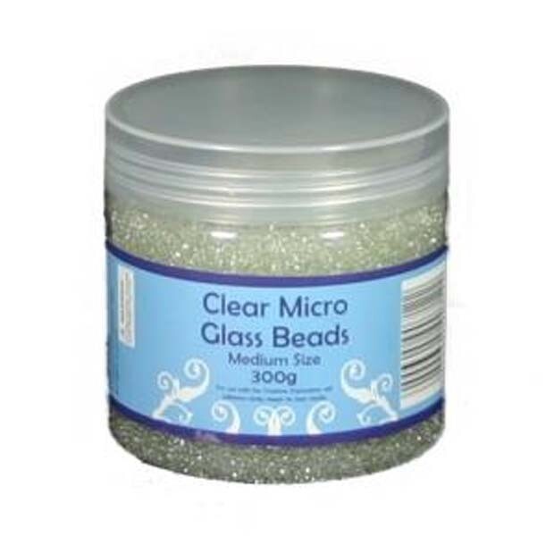 Clear Glass Micro Beads - Medium 300g