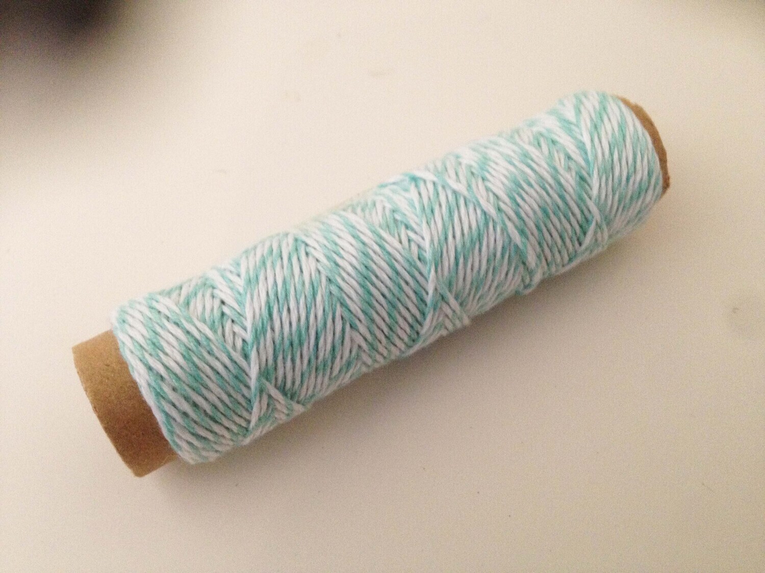 Bakers Twine - Pastel Mint &amp; White 20 yards
