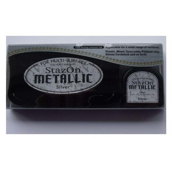 StazOn Metallic Ink Pad - Silver