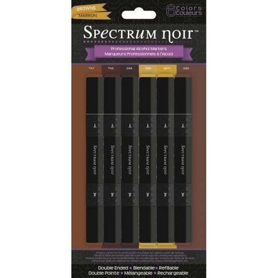 Spectrum Noir NEXT GENERATION 6 Pen set - Browns **LAST SET**
