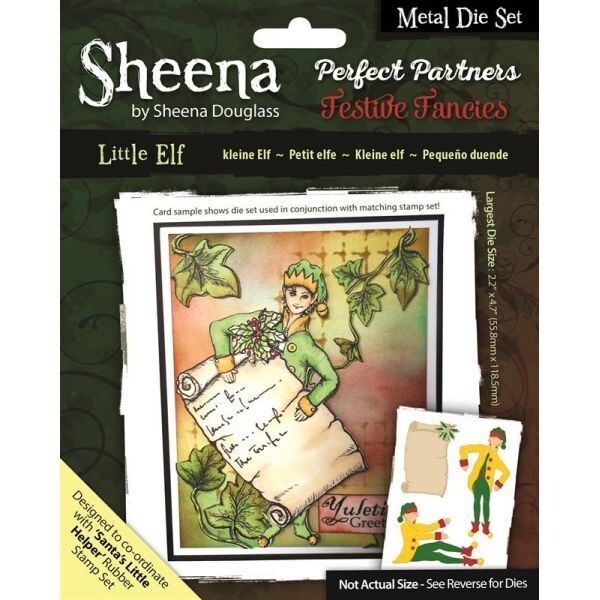 Sheena Douglass Perfect Partners Festive Fancies Die set - LITTLE ELF **LESS THAN HALF PRICE**