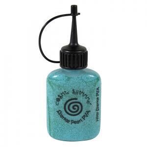 Cosmic Shimmer Pearl PVA Glue - Teal Sparkle