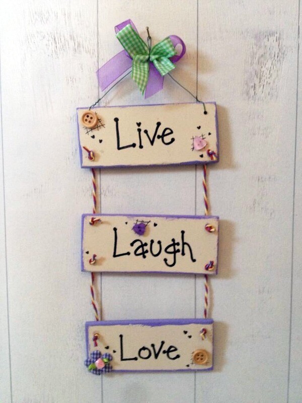 Live Laugh Love Hanging Sign