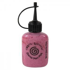 Cosmic Shimmer Pearl PVA Glue - Berry Sparkle
