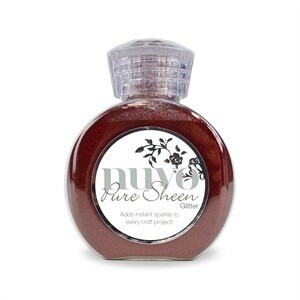 Nuvo Pure Sheen Glitter 100ml - RUBY RED