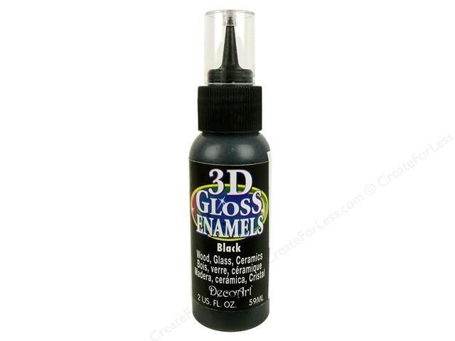 DecoArt Black 3D Gloss Writer 2oz