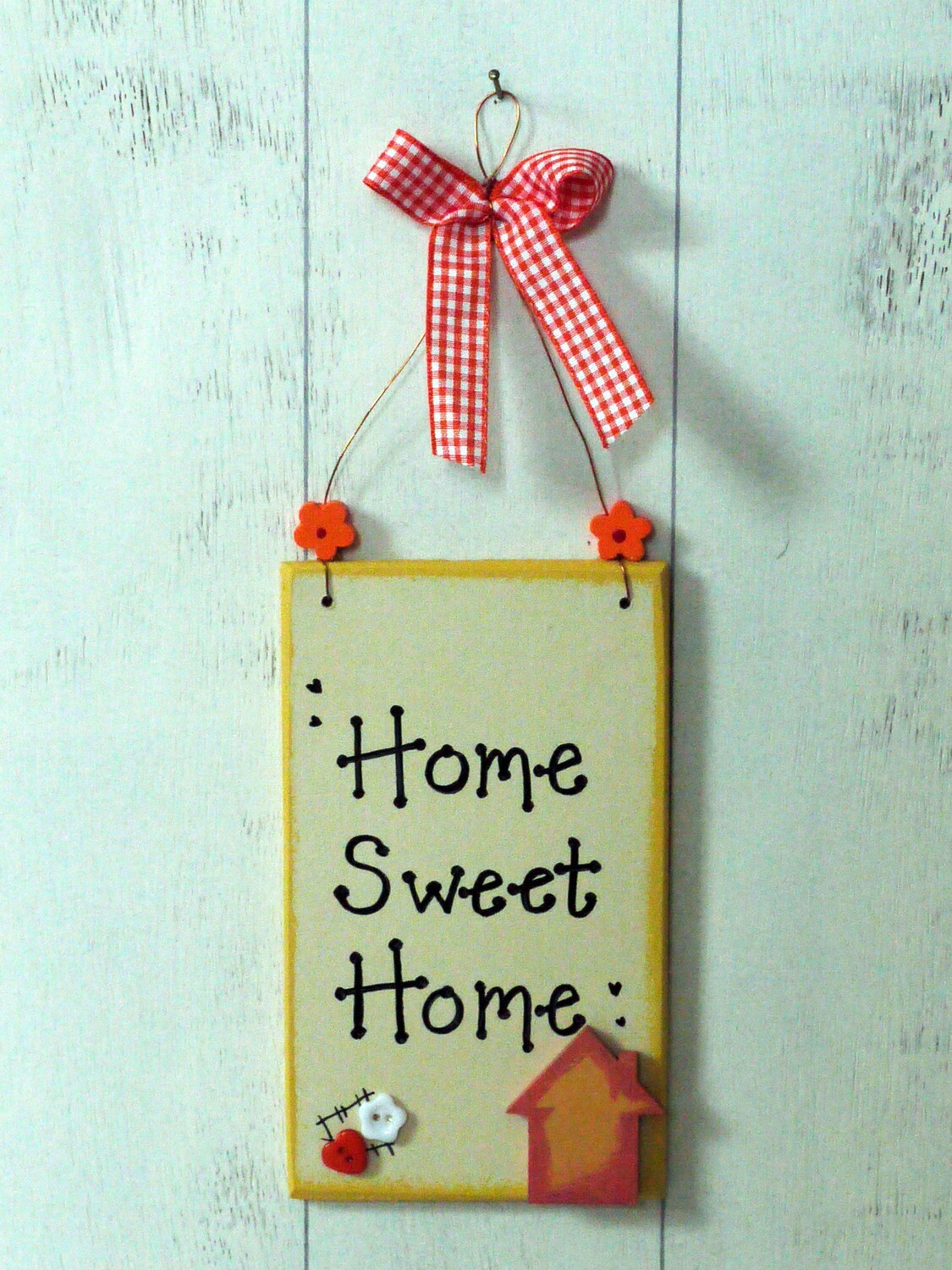 Home Sweet Home Vertical - Handmade Sign Gift
