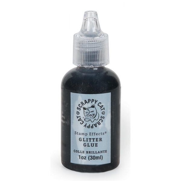 Scrappy Cat Glitter Glue by Darice - BLACK