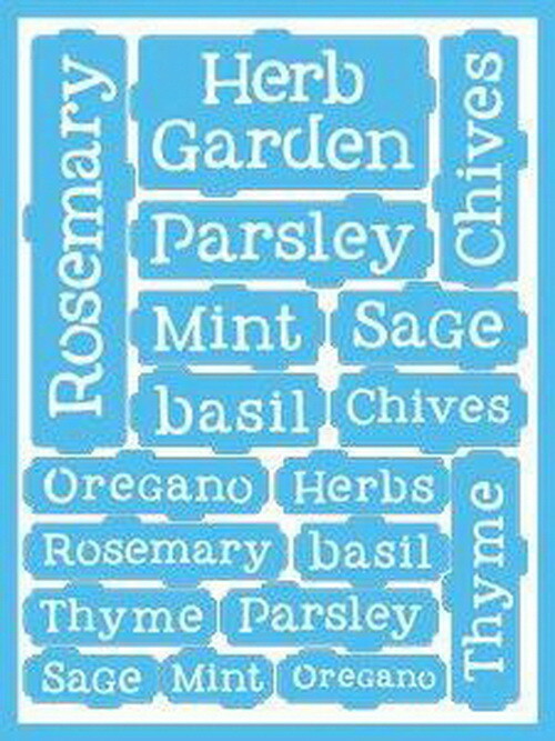DecoArt Stick On Stencil - SPICE OF LIFE *Free Delivery*