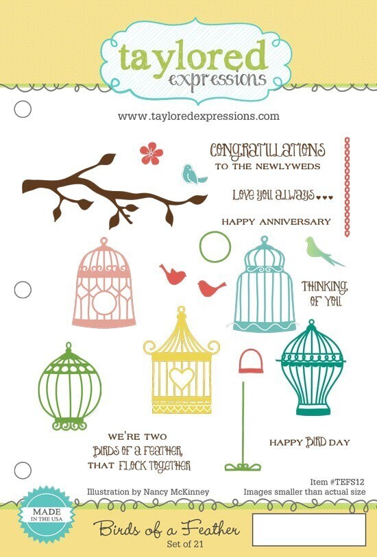 Taylored Expressions - Birds of a Feather Stamp Set FREE DELIVERY