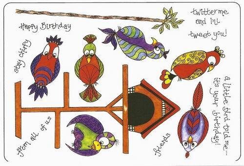 Creative Expressions Unmount A5 PARROTS **OVER 50% OFF**