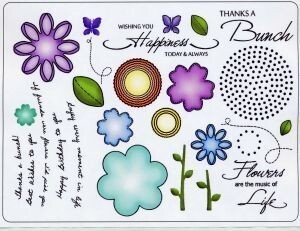 Creative Expressions Unmount A6 BUTTON FLORALS **OVER 50% OFF**