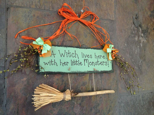 Halloween Decorated Sign