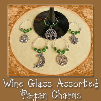 Wine Glass Charms - Assorted Pagan Designs (5 pcs.)
