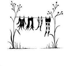 Lavinia Stamps FAIRY WASHING LINE LAV205