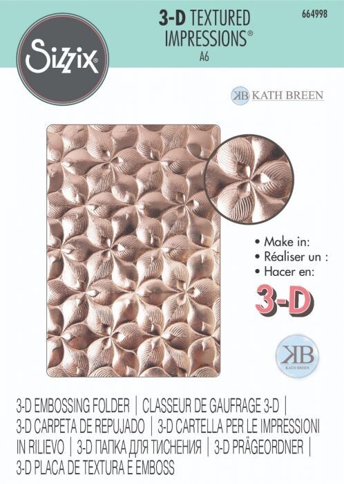 Sizzix 3d Textured Impressions ORGANIC PETALS