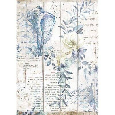 Stamperia A4 Rice Paper ROMANTIC SEA DREAM SHELLS