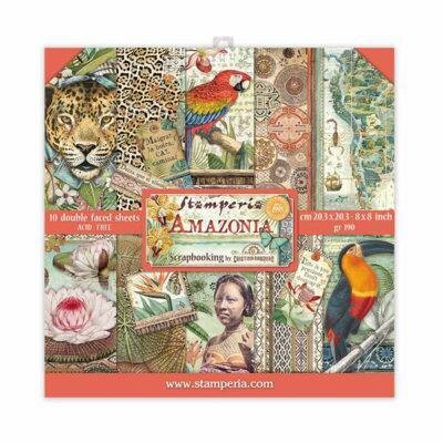 Stamperia AMAZONIA 8x8&quot; Paper Pad