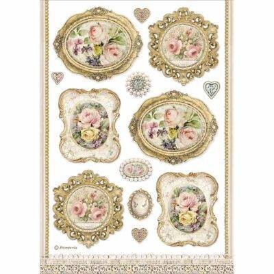 Stamperia A4 Rice Paper FRAMES