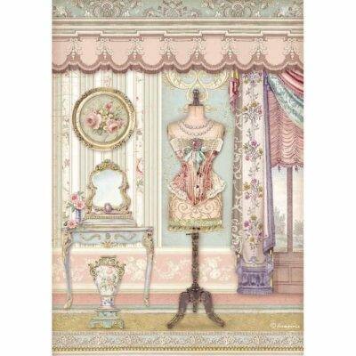 Stamperia Rice Paper A4 MANNEQUIN