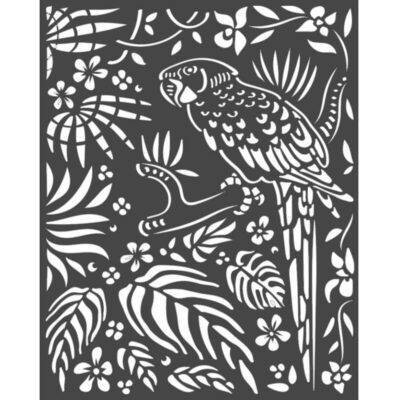 Stamperia Stencil 20x25 AMAZONIA PARROT