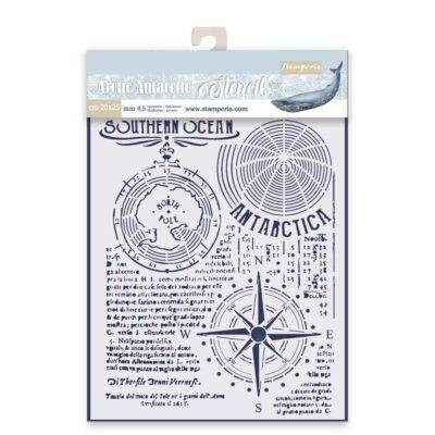 Stamperia Stencil 20x25cm SOUTHERN OCEAN