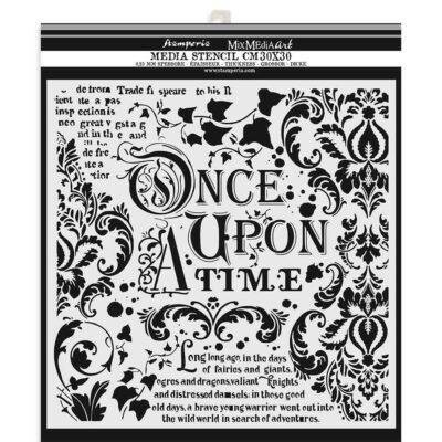 Stamperia Stencil 30x30cm ONCE UPON A TIME