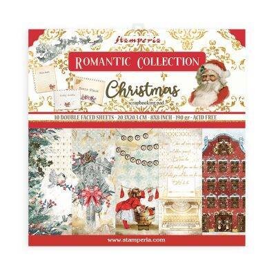 Stamperia 8x8 Paper Pad Romantic Collection CHRISTMAS