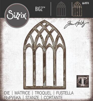 Sizzix Bigz Die CATHEDRAL WINDOW 664974 Tim Holtz