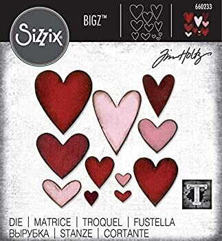 Sizzix Bigz Die HEARTFELT 660233 Tim Holtz