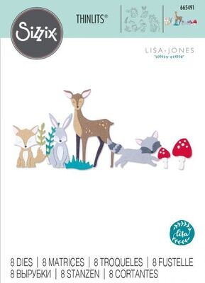 Sizzix Thinlits Die 665491 WOODLAND NATURE